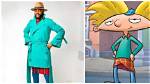 Ebuka Sports Blue Trench Coat, Brown Fedora Hat as He Dresses up as 90S Cartoon Character