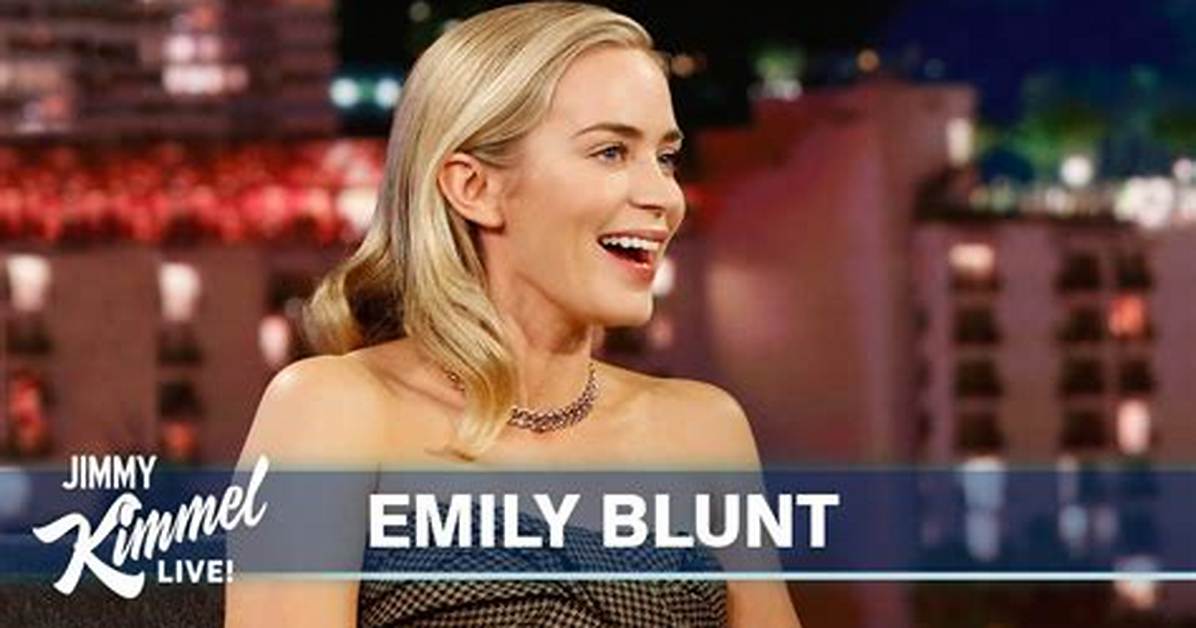 Emily Blunt Was Almost a Pop Star, but You’ll Never Hear Her First Single