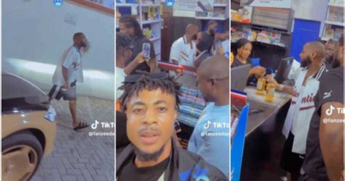 “Everywhere Soft”: Man Parks Beside Davido’s Maybach Car, Follows Him Inside Supermarket, Screams “Obo”