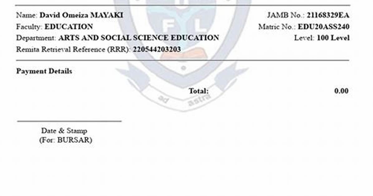 Federal University Lokoja School Fees