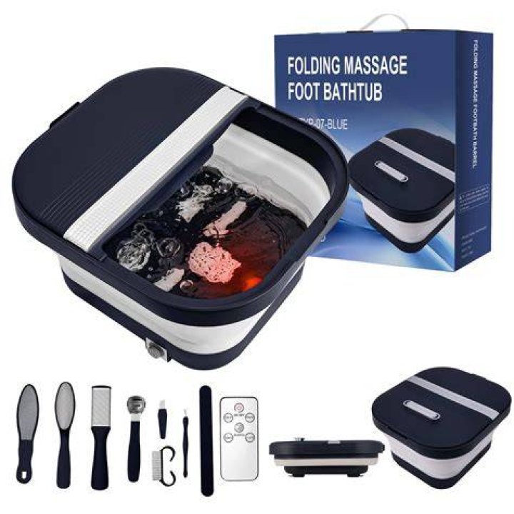 Foot Bath Collapsible Foot Spa with Foot Massager rollers Foot Soak