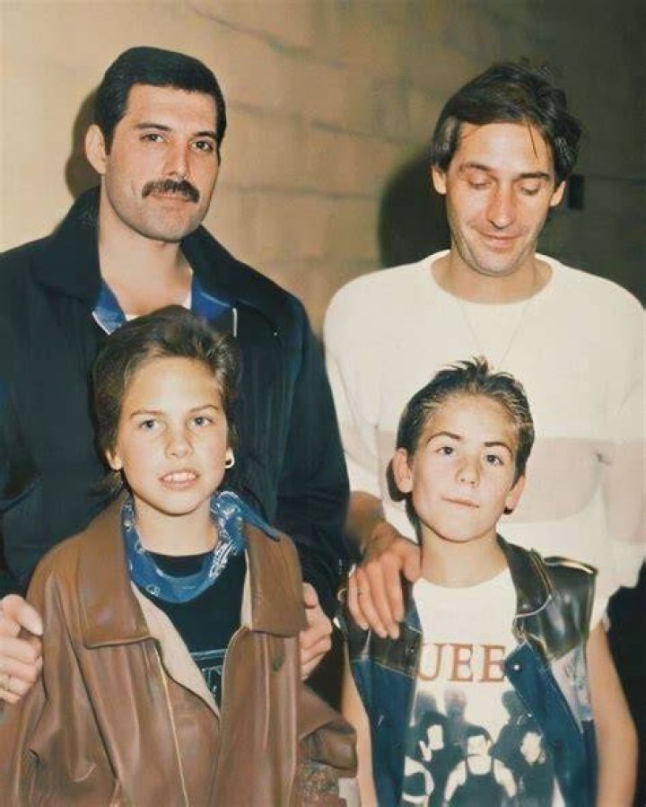 Freddie Mercury with children