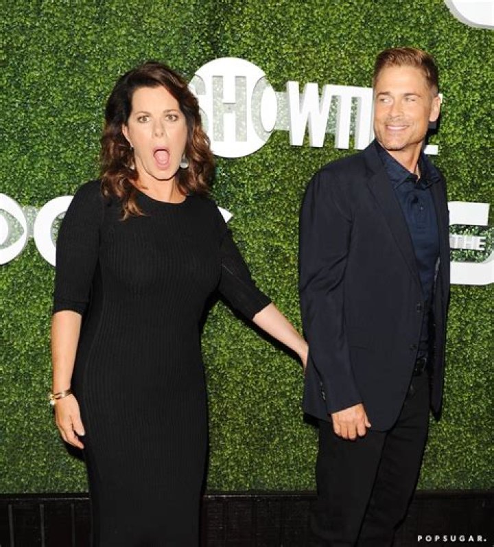 Freeman and Marcia Gay Harden Kissing at CBS Party POPSUGAR