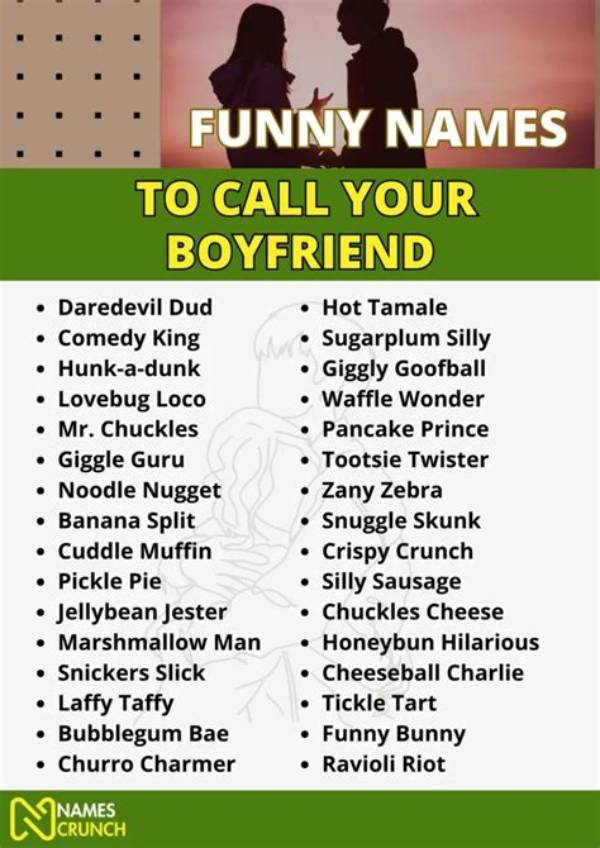 Funny Names to Call Your Boyfriend