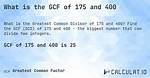 Gcf of 175 and 74