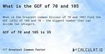 Gcf of 196 and 70