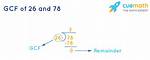 Gcf of 26 and 78