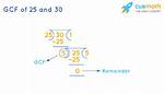 Gcf of 30 and 25