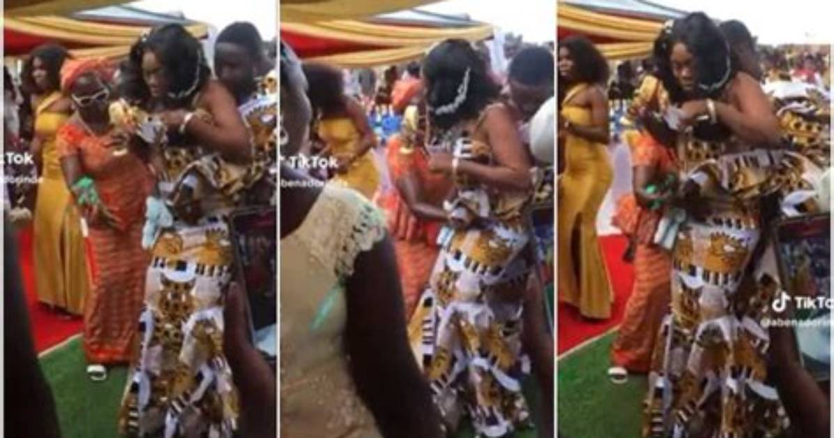 “God Have Mercy”: Woman “Rubs” Bride’s Stomach on Wedding Day as She Dances, Caught on Camera