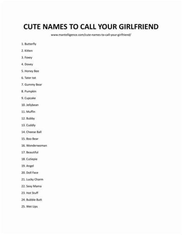 Good names to call your boyfriend. Good names to call your boyfriend.