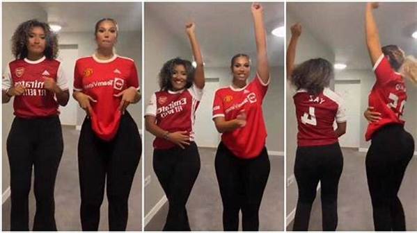 "Gunners for Life": 2 Curvy Ladies in Arsenal and Man United Jerseys Engage in Waist Dance, Video Goes Viral