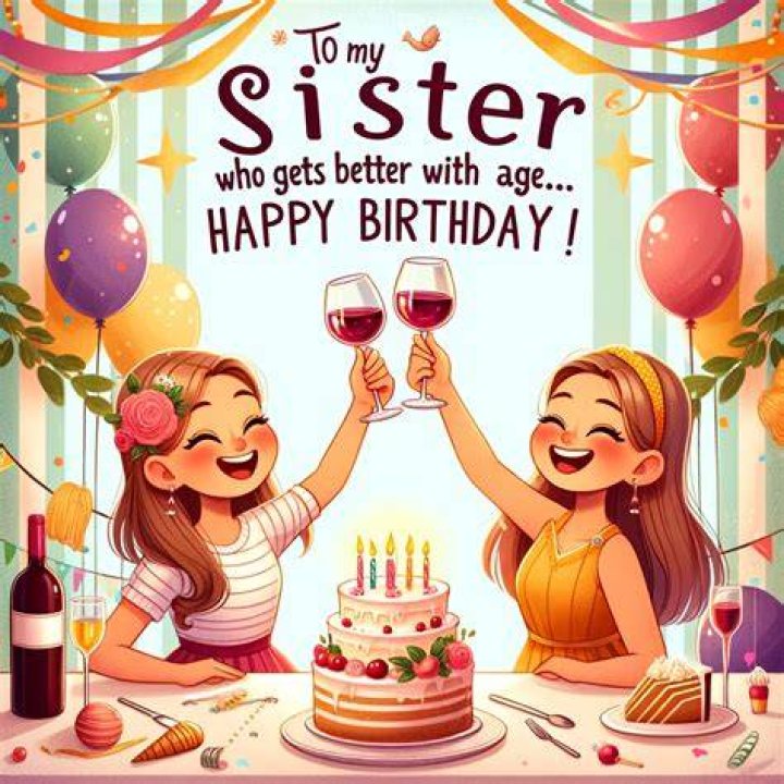 Happy Birthday Images For Sister,Greetings And Wishes