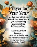 Happy New Year Prayer for Your Partner, Family and Friends