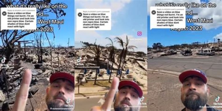 Hawaii Fire Lasers Unburned Blue Objects Used to Push Claims