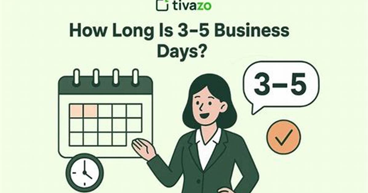 How Long Is 3 to 5 Business Days?