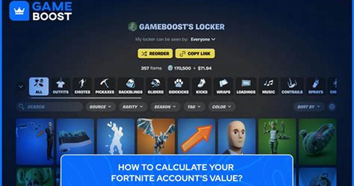 How Much Is My 'Fortnite' Account Worth? How to Calculate It
