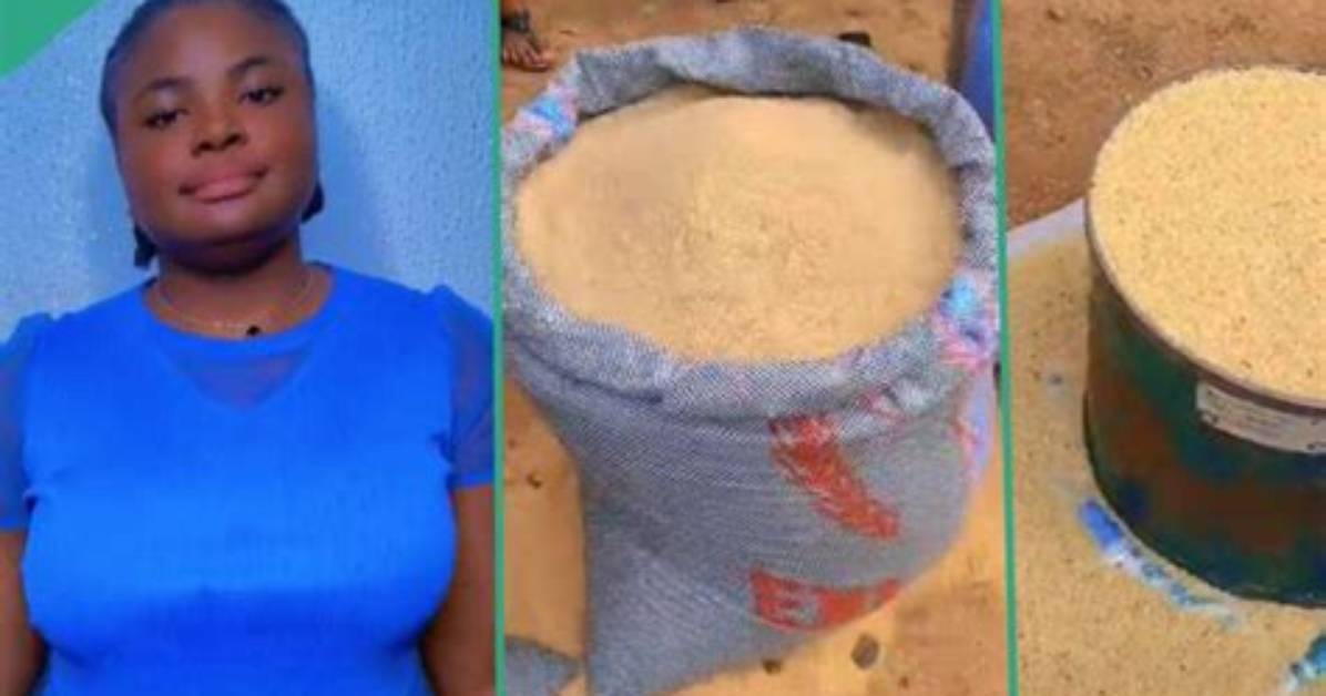 "I Bought One Bushel of Rice for N3,000": Lady Discovers Rural Village in Enugu Where Rice Is Cheap