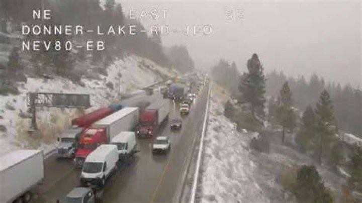 I80 reopened near Donner Pass, maximum chains required Overdrive