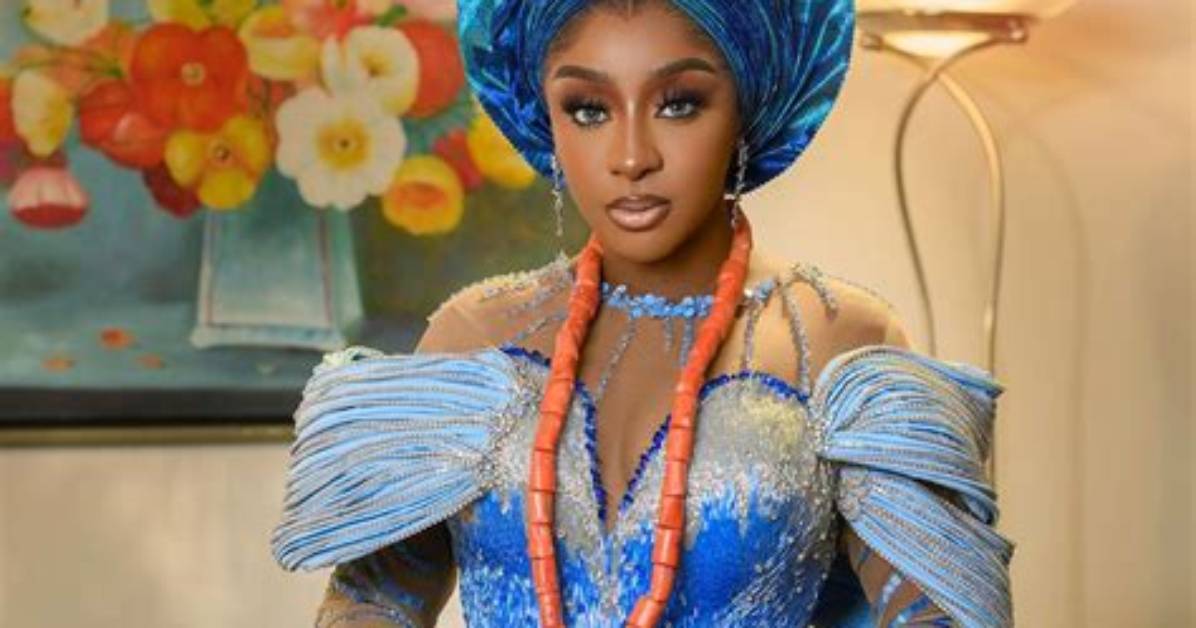 Ini Edo Shows Opulence and Elegance in Flamboyant Blue Dress, Fans React: "It's Giving Everything"