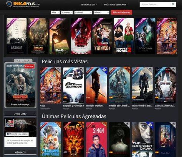 InkaPelis Series y Pel&iacute;culas gratis Online