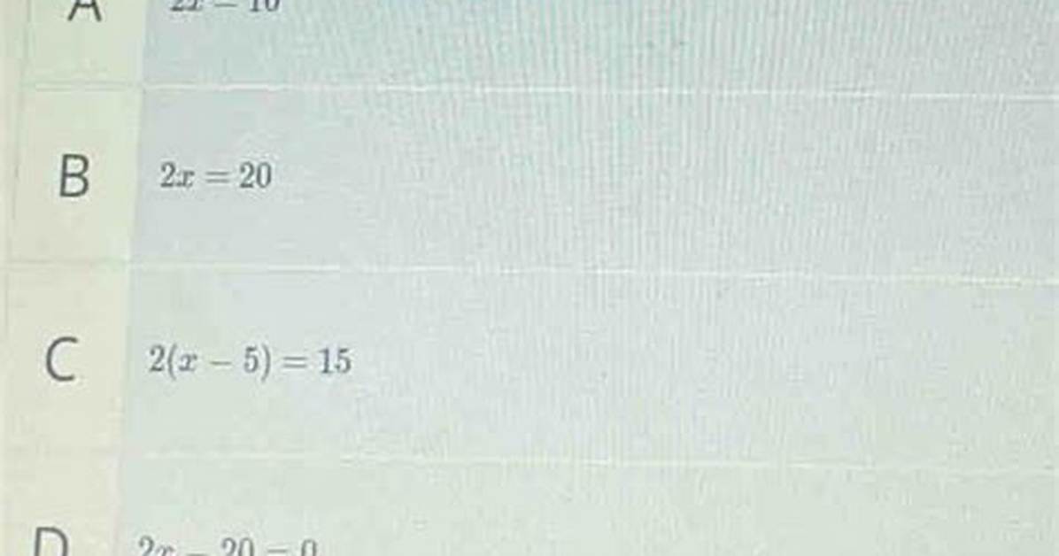 Is 30 a Solution to 2X + 5 = 3X - 25