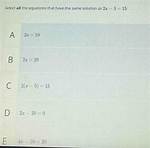Is 30 a Solution to 2X + 5 = 3X - 25