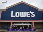 Is Lowe’s Going out of Business?