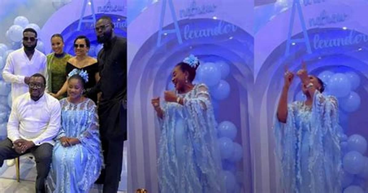 “It Was Not April Fool” Ali Baba’s Wife Rejoices over Birth of Their Triplets in Sweet Video