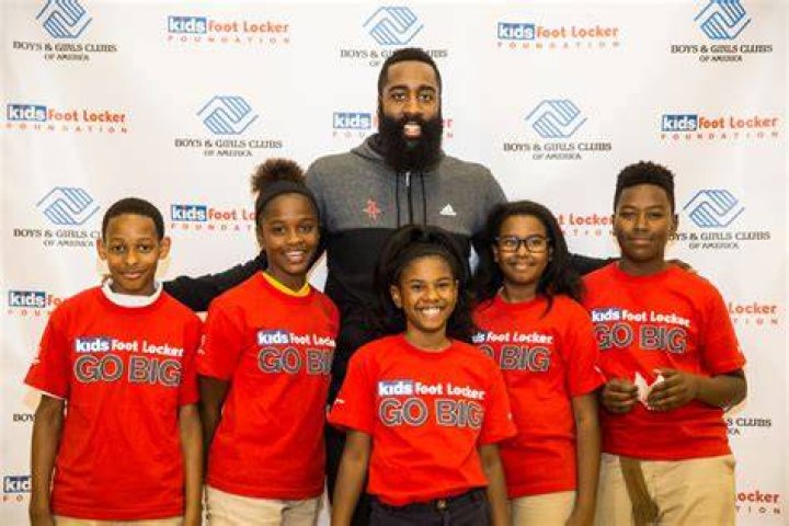 James Harden & Kids Foot Locker Team Up For Fitness Challenge [PHOTOS