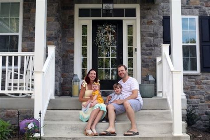 Jennifer and Michael Kitchen, in their bubble with a toddler and a baby