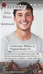 John Henry Has Expectations on 'The Bachelorette' — Let's Get to Know Him