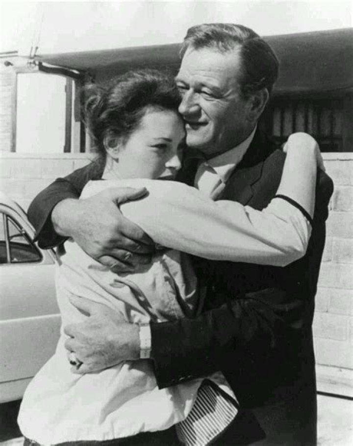 John Wayne with his oldest daughter, Toni. . via fb. Such a sweet