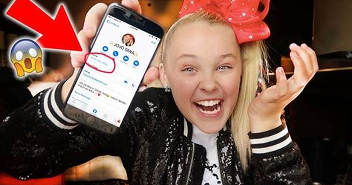 Jojo Siwa Phone Number Whatsapp Number Contact Mobile