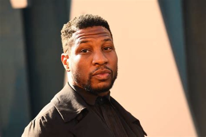 Jonathan Majors seen in New York with his dogs, Captain and Hero, after
