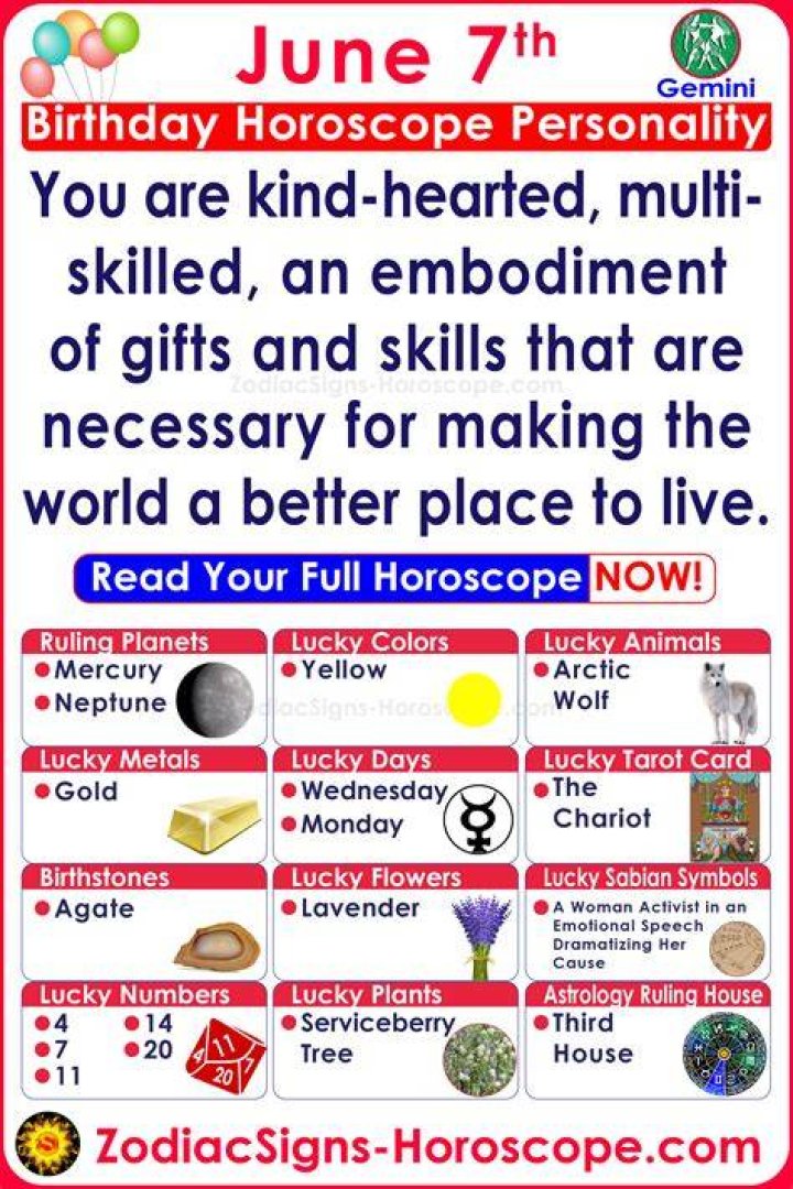 June 7 Zodiac Sign Full Horoscope And Personality