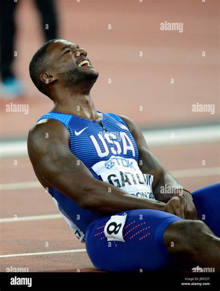 Justin Gatlin American Sprinter Wins First PostPED Ban Gold Medal