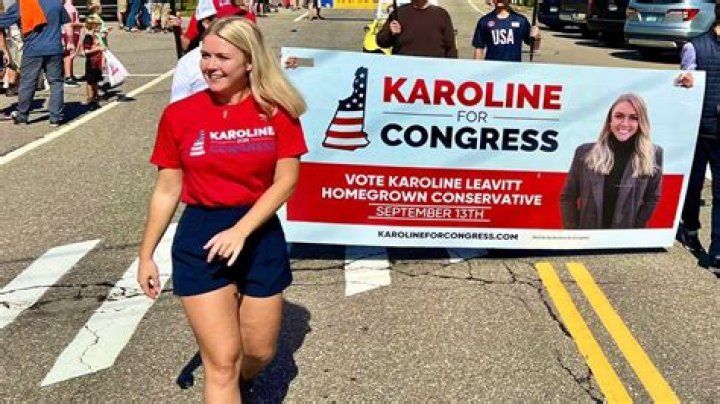 Karoline Leavitt at a campaign Karoline Leavitt at a campaign