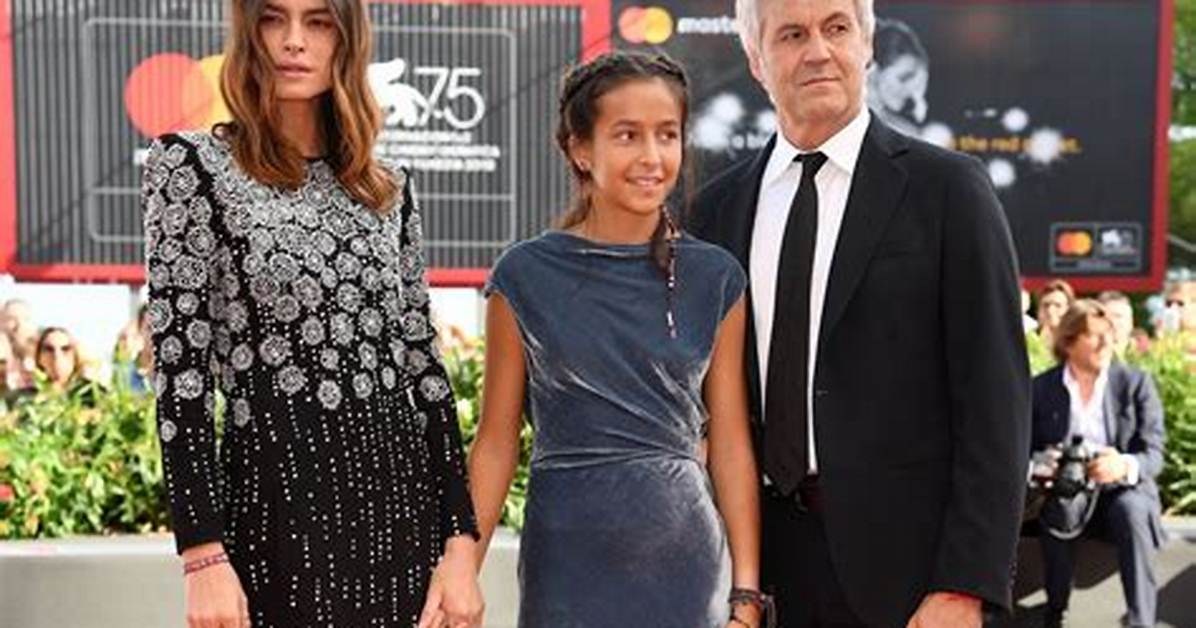 Kasia Smutniak Figlio (Son) Leone and Figlia (Daughter) Sophie Taricone
