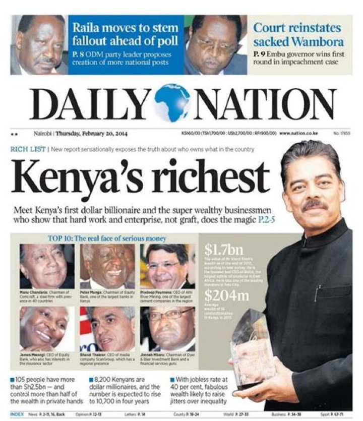 Kenya&rsquo;s Daily Nation is the most popular newspaper in Africa