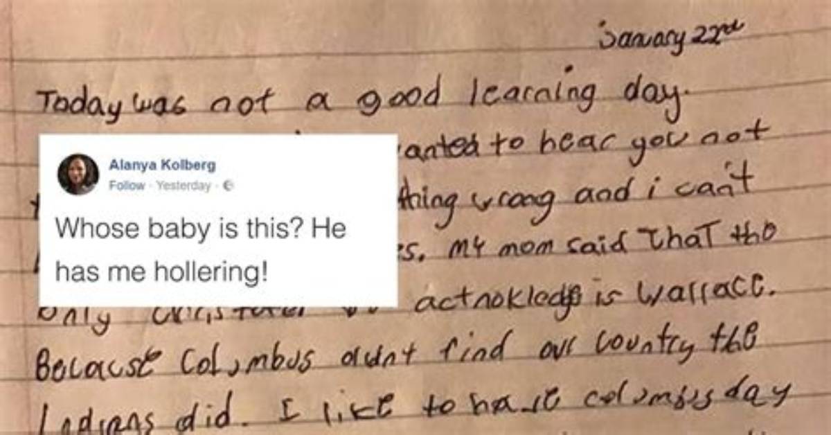 Kid Roasts Teacher for Teaching "Lies" About Christopher Columbus