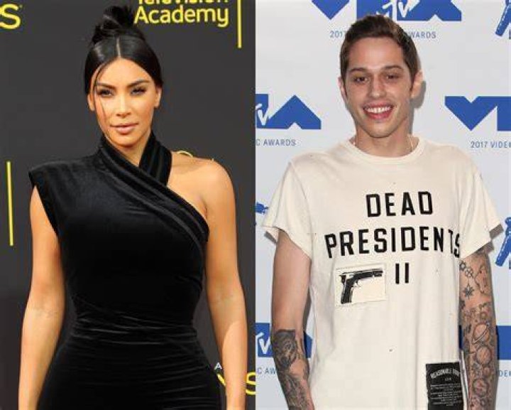 kim kardashian pete davidson holding hands