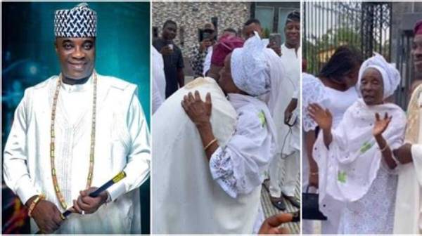 Kwam 1 Takes over Late Subomi Balogun’s Title During Ojude Oba Festival, His 103-Year-Old Mum Prays for Him