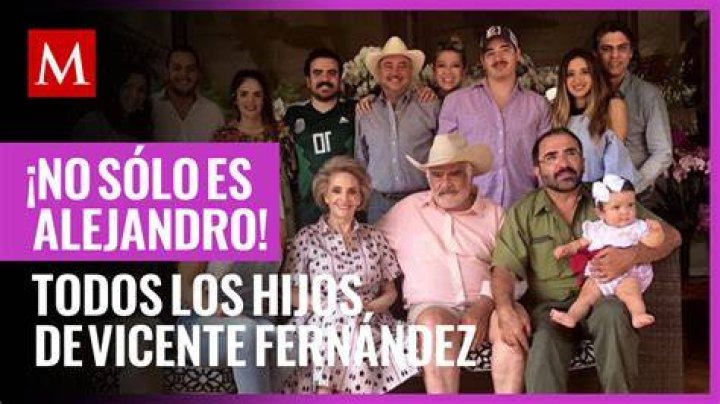 La familia de Vicente Fern&aacute;ndez esposa, hijos, nietos y bisnietos