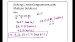 Linear Congruence Calculator