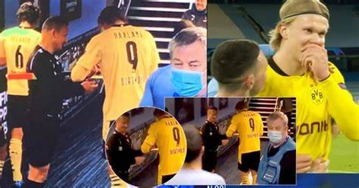 Linesman asked Erling Haaland for autograph to raise money for autism