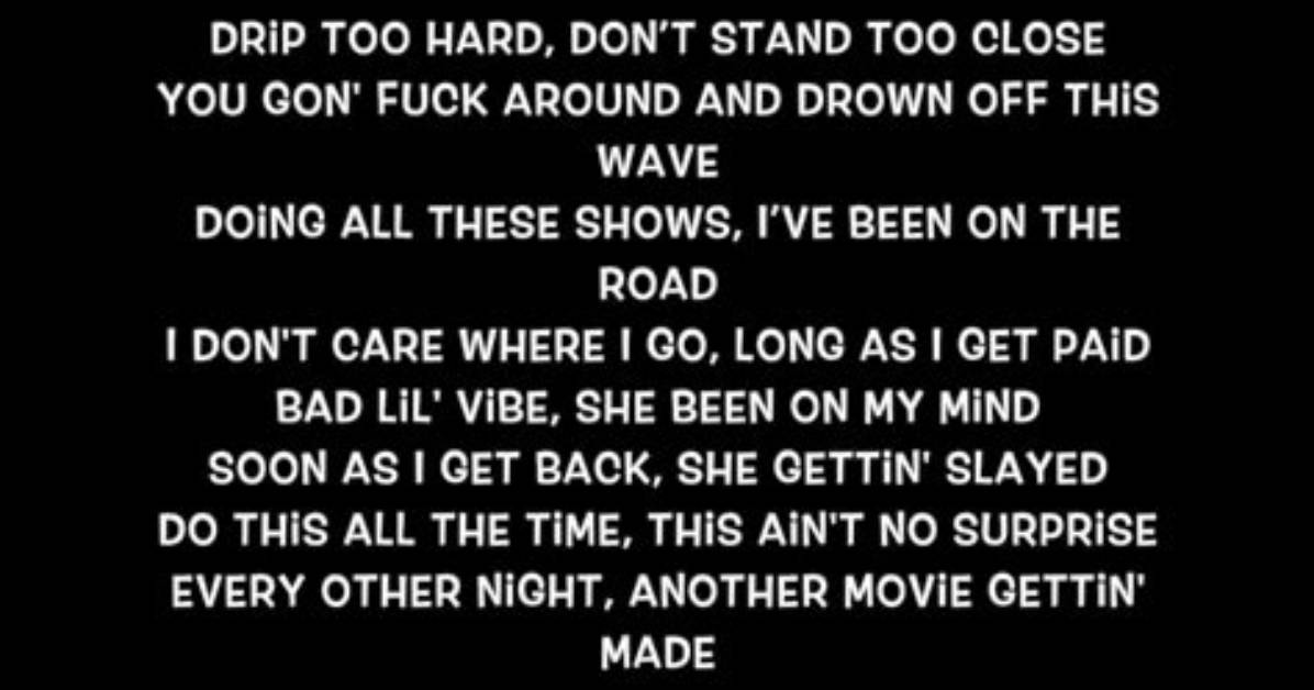 Lyrics & Translations of Drip Too Hard by Lil Baby & Gunna
