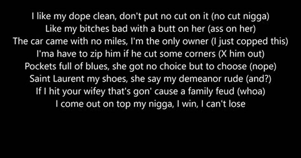 Lyrics & Translations of No Cutt by Moneybagg & Lil Baby