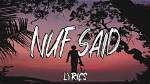 Lyrics & Translations of Nuf Said by Lil Tjay