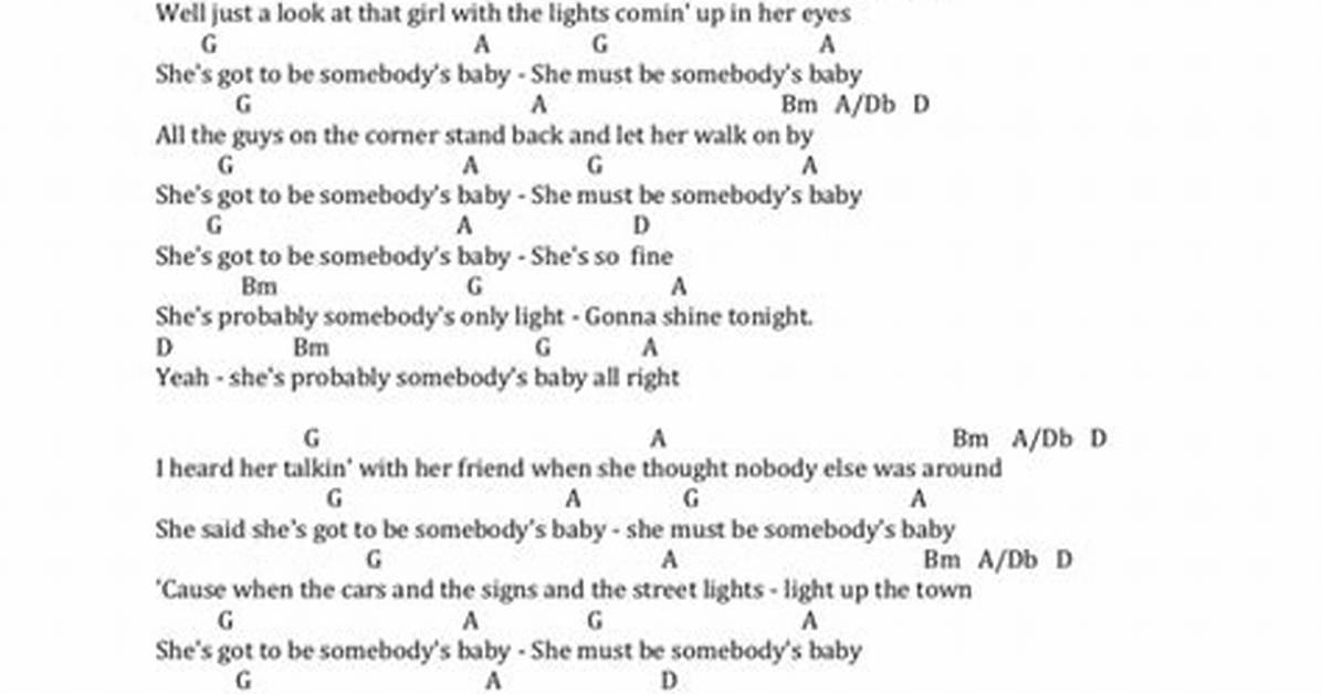 Lyrics & Translations of She's Somebody's Daughter by Drew Baldridge