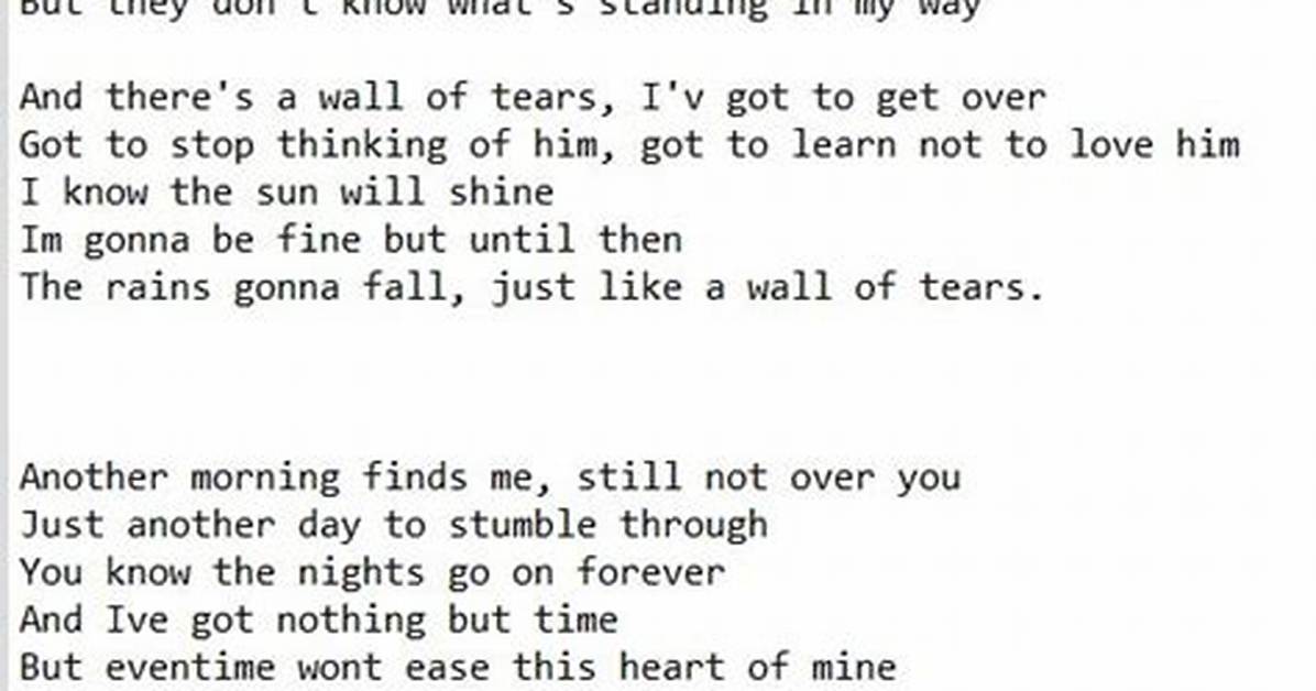 Lyrics & Translations of Tears Fall in Autumn by Li 9